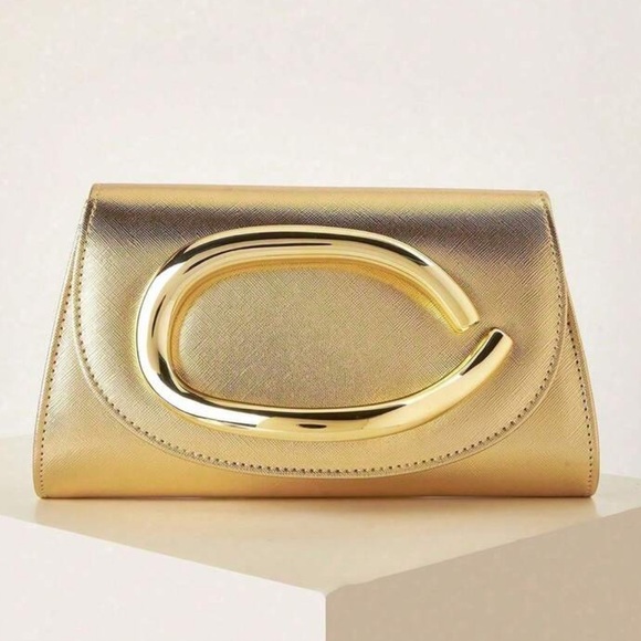 Elegant Gold Clutch Bag - Picture 2 of 6